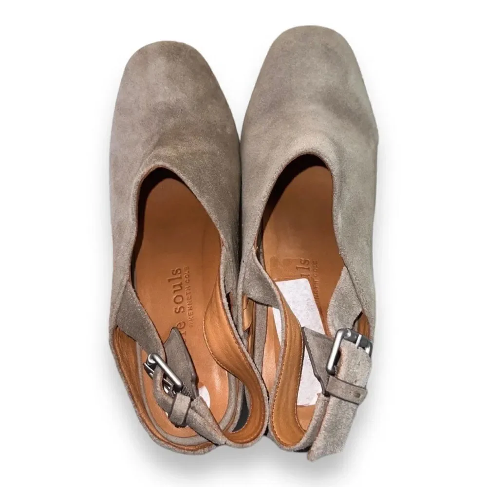 Gentle Soles by‎ Kenneth Cole Tami Slingback Shooter Ankle Boots Sage Women's 8M